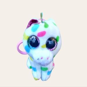 TY BEANIE BOO CLIP Unicorn Accessory Small Soft  HARMONIE 3.5in